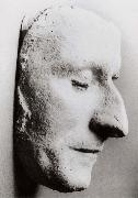 Thomas Pakenham His death mask in his alma mater painting